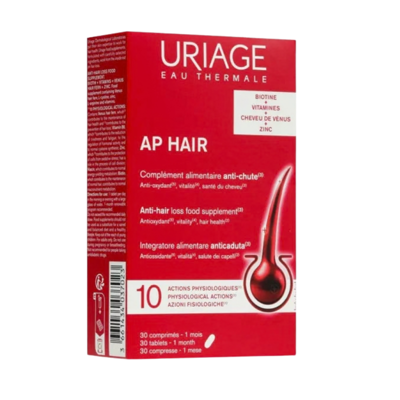 Uriage AP Hair Anti-Chute, 30 comprim&eacute;s