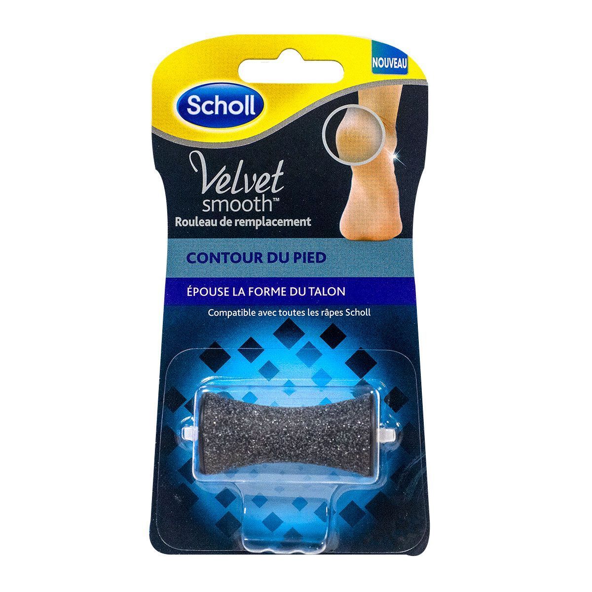 Scholl Rumble Scholl Recharge Velvet Smoth Contour du pied x1 - Pharmacie de Sauternes