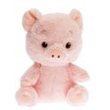 Pelucho Bouillotte sèche peluche Cochon Rose aux grains de blé et fleurs de lavande
