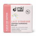 MKL Green Nature Savon Surgras au l'ait d'ânesse bio - Fleur de Coton (100 g)
