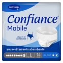 Confiance Mobile Sous-vêtements absorbants jetables 10 Gouttes (taille L, x14)