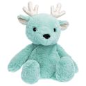 Pelucho Bouillotte sèche peluche Élan bleu aux grains de blé et fleurs de lavande