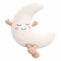 Pelucho Bouillotte sèche déhoussable peluche Lune aux grains de blé et fleurs de lavande