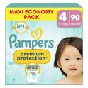Pampers Premium Protection couches bébé T.4 (9-14 kg) Maxi Eco-Pack (x90)