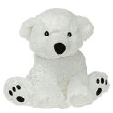 Pelucho Bouillotte sèche peluche Ours Polaire aux grains de blé et fleurs de lavande