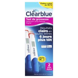 Clearblue test de grossesse digital ultra précoce x2