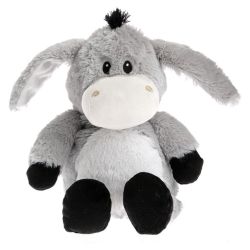 Pelucho Bouillotte sèche peluche Âne aux grains de blé et fleurs de lavande