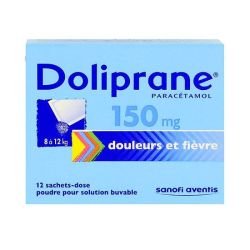 Doliprane 150Mg Poudre pour Solution buvable Enfant (12 sachets)