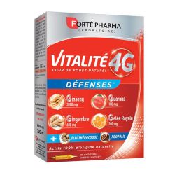 Forté Pharma Vitalité 4G Défenses coup de fouet naturel (20 ampoules)