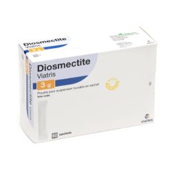 Viatris Diosmectite 3G Poudre suspension buvable Goût Vanille en sachet x60