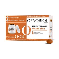 Oenobiol Perfect Bronze Solaire 2 en 1 autobronzant & préparateur solaire (2 x 30 capsules)