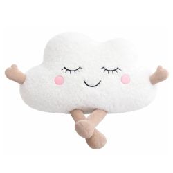 Pelucho Bouillotte sèche déhoussable peluche Nuage aux grains de blé et fleurs de lavande