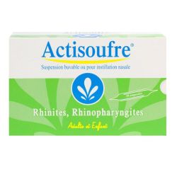 Actisoufre Ampoule buvables ou pour instillation nasale 10Ml (x30)