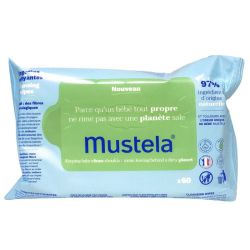 Mustela Lingettes nettoyantes à l'avocat BIO X60