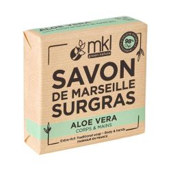 Savon de Marseille surgras à l'Aloe Vera corps et mains (100 g)