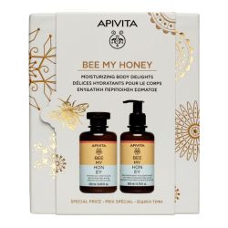 Apivita Coffret Noël Délices hydratants pour le corps Miel & Lait (gel-douche 250 ml + crème hydratante 200 ml)