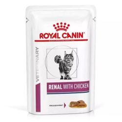 Veterinary Diet Renal pâtée pour chat au poulet (12 x 85 g)