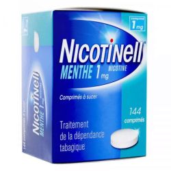Nicotinell Comprimé à sucer traitement de la dépendance tabagique 1 mg, goût Menthe (144 comprimés)