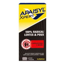 Apaisyl Xpert Lot Trait Poux Lente Fl/100Ml