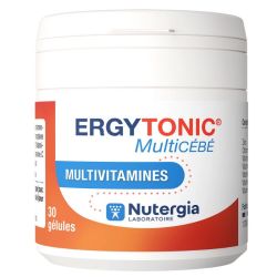 Nutergia Ergytonic MultiCÉBÉ multivitamines fatigue, baisse de tonus (30 gélules)