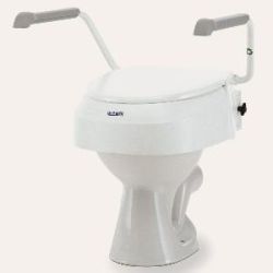 Invacare Rehausse WC  Aquatec AT900 avec accoudoirs