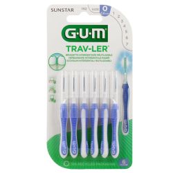 Gum Trav-Ler Brossettes interdentaires 0,6 mm (x6)