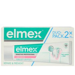 Elmex Professionnal Dentifrice Soins Gencives soulage la douleur instantanément (2 x 75 ml)