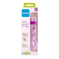 MAM Easy Active 6m+ rose Débit X Fille 2ème âge 330Ml
