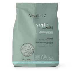 Argiletz Argile Verte en poudre ultra-ventilée 100% naturelle (300 g)