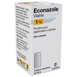 Econazole 1% Viatris Poudre pour application cutanée 30G