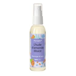 Pharmactiv Huile d'Amande Douce Massage & Bain Bébé 75Ml