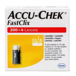 Accu Chek Fastclix Lancettes 200+4