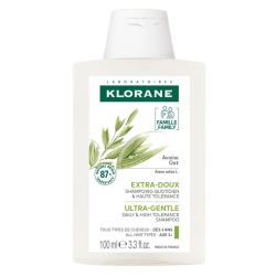 Klorane Shampoing quotidien et haute tolérance à l'Avoine (100 ml)