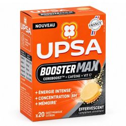 UPSA Booster Max énergie intense, concentration et mémoire (20 comprimés)