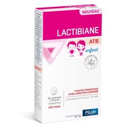 Lactibiane ATB Enfant flore intestinale comprimés à Croquer goût fraise (x10)