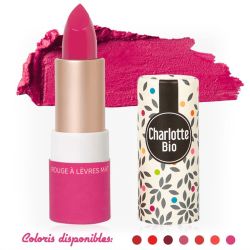 Charlotte Bio Le rouge à lèvres bio mat Rose Girly (3,5 g)