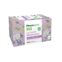 Pharmactiv Bio La Tisane Allaitement verveine, fenouil, anis, fenugrec, carvi (20 sachets)