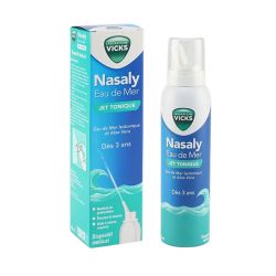 Vicks Nasaly Jet Tonique Eau De Mer Isotonique & Aloe Vera dès 3 ans (120 ml)