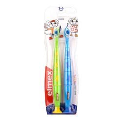 Elmex Brosses à dents souple enfants 3-6 ans (x2)