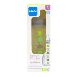 MAM Biberon 2ème Age Gris Débit X 330Ml