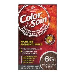 COLOR & SOIN Coloration permanente 6G Blond Fonce Dore