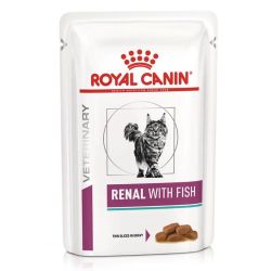 Renal with fish émincés en sauce au poisson pour chats (12 x 85 g)
