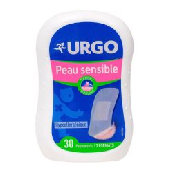 Urgo Pansements Peau Sensible hypoallergénique, retrait indolore (x30)