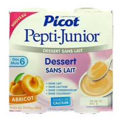 Pepti-Junior 1Er Dessert sans Lait Abricot 4x100G