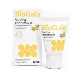 BioGaia Gouttes Probiotiques microbiote intestinale dès la naissance (5 ml)