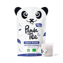 Panda Tea Sweet Dreams infusion sommeil bio parfum cassis litchi (28 sachets)