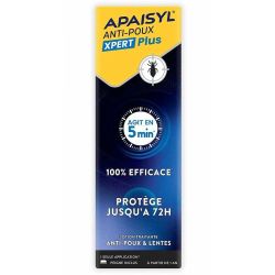 Apaisyl Xpert Plus anti-poux & lentes 100% efficace protège jusqu'à 72h (200 ml)