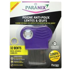 Paranix Peigne Metal 3 En 1 Strie Poux Lente Oeuf