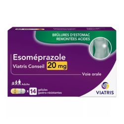 Esoméprazole 20Mg Brûlures d'estomac x14 Gélules