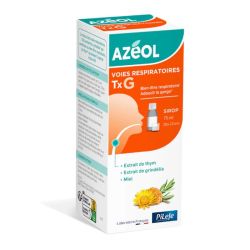 Pileje Azéol Voies Respiratoires TxG sirop bien-être respiratoire, gorge adoucie (75 ml)